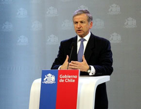 El Ministro de Hacienda de Chile, Felipe Larraín.