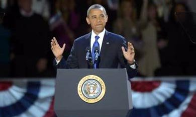 Obama, reelegido para otros cuatro años en la Casa Blanca