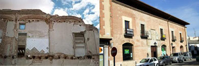 La web mostraba como Palacio de Cárdenas (Arévalo) el edificio en ruinas, sin embargo en la actualidad se encuentra restaurado.