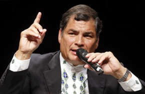 El presidente de Ecuador, Rafael Correa
