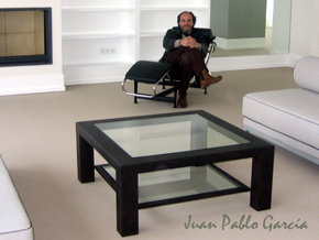 Juan Pablo García Sanz, Diseñador artístico de muebles de hierro, acero y cristal