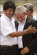 A pocos días del referendo boliviano, Lula otorga su respaldo a Morales 
