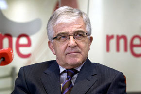 El presidente del Consejo General del Poder Judicial (CGPJ), Gonzalo Moliner, en RNE. (Foto: prensa RTVE)