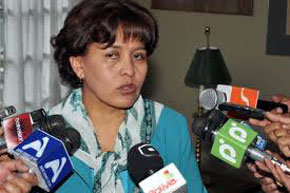 La ministra boliviana de Transparencia y Lucha contra la Corrupción, Nardi Suxo, 