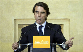 El expresidente José María Aznar. 