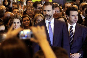 Los Príncipes de Asturias, en la inauguración de FITUR
