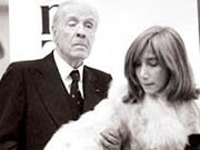 Maria Kodama junto a Jorge Luis Borges 