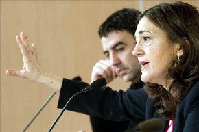 La portavoz del grupo parlamentario socialista en el Congreso, Soraya Rodríguez.