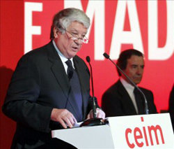 El presidente de la patronal empresarial madrileña CEIM y vicepresidente de la CEOE, Arturo Fernández. 