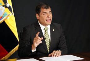 El presidente ecuatoriano, Rafael Correa 