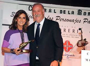 Marina Danko y Vicente Del Bosque