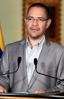 El ministro de Información y Comunicación de Venezuela, Ernesto Villegas