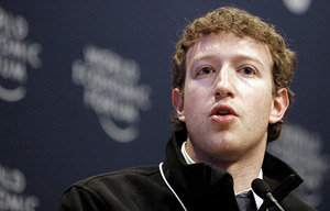 El fundador y presidente de Facebook, Mark Zuckerberg 
