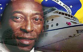El “Rey” Pelé puede ser su compañero de viaje por la módica suma de 1.610 euros por una semana de crucero