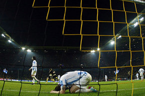 El adiós más doloroso para el Málaga en la Champions League. 