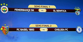 Basilea-Chelsea y Fenerbahce-Benfica serán los encuentros de semifinales