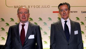 Rodrigo Rato (i) junto a Miguel Blesa