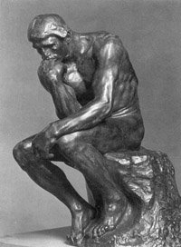 “El pensador” obra del escultor francés Auguste Rodin 