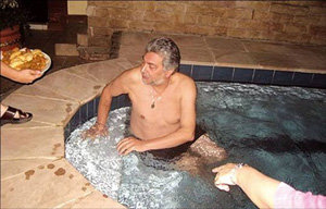 Lugo en bañador. La foto ha causado polémica y revuelo en Paraguay 