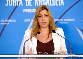 Susana Díaz, consejera de Presidencia e Igualdad de la Junta de Andalucía y secretaria general del PSOE de Sevilla
