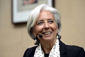 Christine Lagarde, directora del FMI