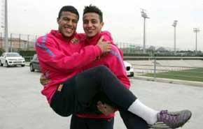 Thiago con Guardiola y Rafinha al Celta