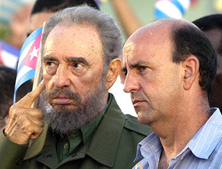 Fidel Castro y Carlos Lage en una imagen de archivo. Eran otros tiempos 