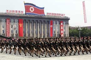 Momento del desfile celebrado en Corea del Norte.REUTERS