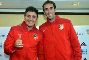 Godín y Rodríguez orgullosos de que el Atleti esté en Uruguay