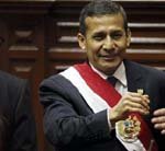 Imagen de archivo del presidente de Perú, Ollanta Humala, en el Congreso en Lima, jul 28 2013.