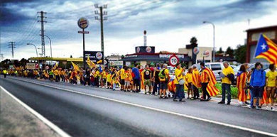 Imagen de la Via Catalana. Asamblea Nacional Catalana