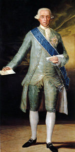 José Moñino y Redondo, Conde de Floridablanca, en una lienzo de Francisco de Goya 