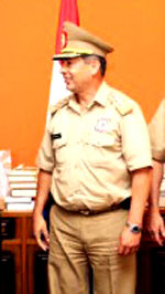 El Comandante de la policía nacional Viviano machado (imagen de archivo) anunció la destitucion de altos mandos policiales 