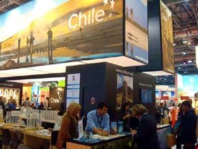 Stand de chile en la WTM de Londres