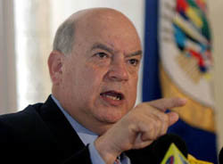 El secretario general de la Organización de Estados Americanos (OEA), José Miguel Insulza 
