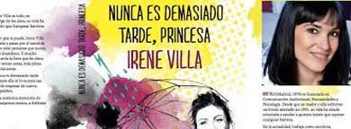 Irene Villa, autora del libro “Nunca es demasiado tarde, princesa”
