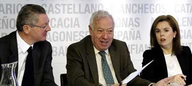 El ministro de Justicia, Alberto Ruiz-Gallardón, durante el Comité Ejecutivo (Efe) 