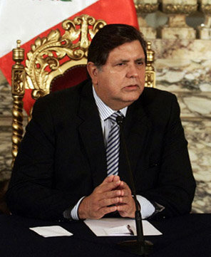 Alan García, presidente de Perú, en una imagen de archivo 