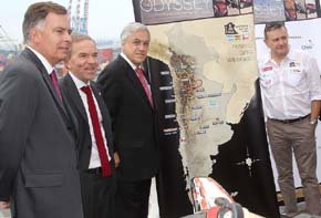 Presidente Piñera encabezó lanzamiento del Dakar 2014 en Valparaíso
