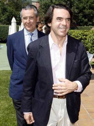 José Mª Aznar y Miguel Blesa en una imagen de archivo