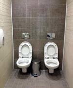 Lavabo doble en las instalaciones de los Juegos Olímpicos de Sochi Steve Rosenberg / BBC 

