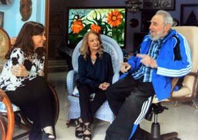 Cristina Kirchner sube a Twitter fotos de su encuentro con Fidel Castro 