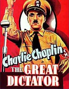 Cartel de 'El Gran Dictador'. El genial Charlie Chaplin habría cumplido 120 años el 16 de abril