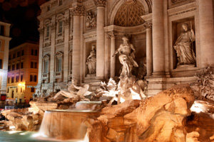 Fontana di Trevi, en Roma...