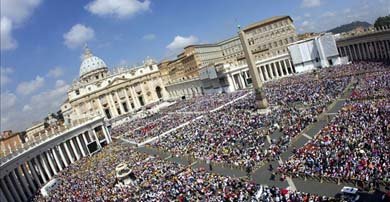 Vista general de la Plaza de San Pedro en el Vaticano. EFE/Archivo