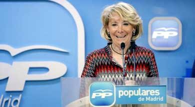 Aguirre podría ser la candidata del PP a la alcaldía de Madrid 