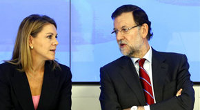 MªDolores de Cospedal y el presidente Mariano Rajoy