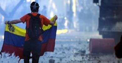 Manifestantes en las calles de Venezuela contra el gobierno de Maduro AFP 