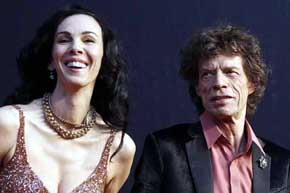 L'Wren Scott y Mick Jagger en una imagen de archivo