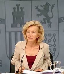 Elena Salgado, Ministra de Economía del Gobierno español